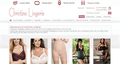 Desktop Screenshot of christine-lingerie.com