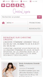 Mobile Screenshot of christine-lingerie.com