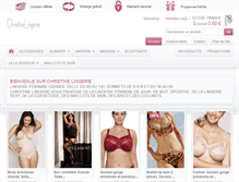 Tablet Screenshot of christine-lingerie.com